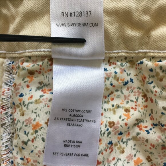 NWT Siwy Jean Womens Straight Leg Size 27 Lynn Milkshake Mid Rise Stretch   New - Picture 14 of 16